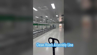 Clean Room Double Speed Chain Conveyor Automated Assembly Production Line Display